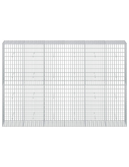 Gabione con Filo da 3,5 mm e Rete da 5x10 cm 300x50x200 cm