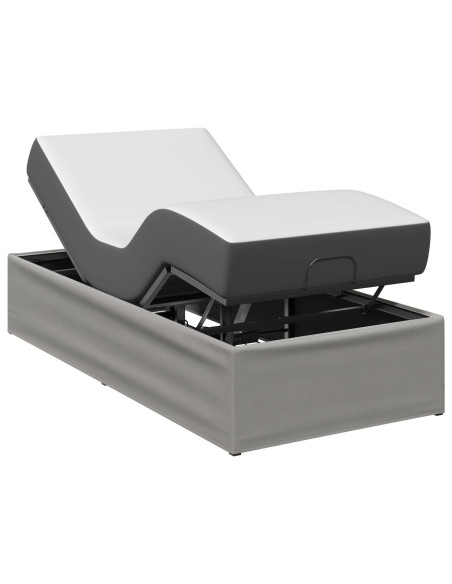 Telaio Letto Elettrico Regolabile Grigio Chiaro