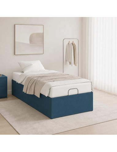 Telaio Letto Elettrico Regolabile Blu 200 x 70 x 33,5 cm