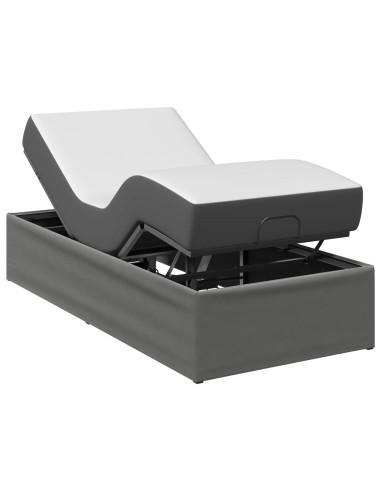 Telaio Letto Elettrico Regolabile Grigio Scuro