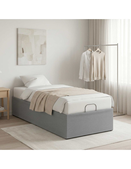 Telaio Letto Elettrico Regolabile Grigio Chiaro