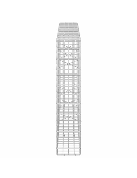 Gabione con filo da 5 mm e rete da 5x5 cm 150x20x100 cm