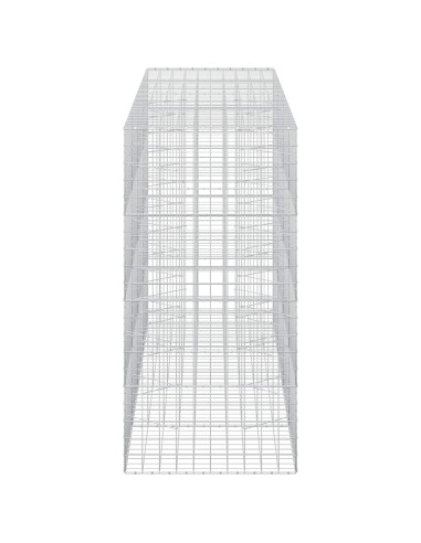 Gabione con filo da 5 mm e rete 10x10 cm 400x100x200 cm