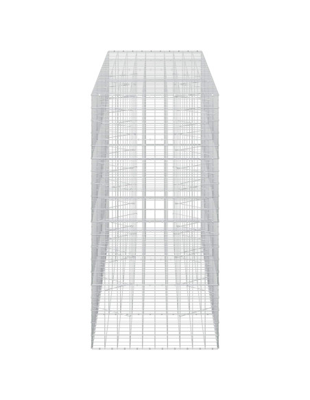 Gabione con filo da 5 mm e rete 10x10 cm 400x100x200 cm