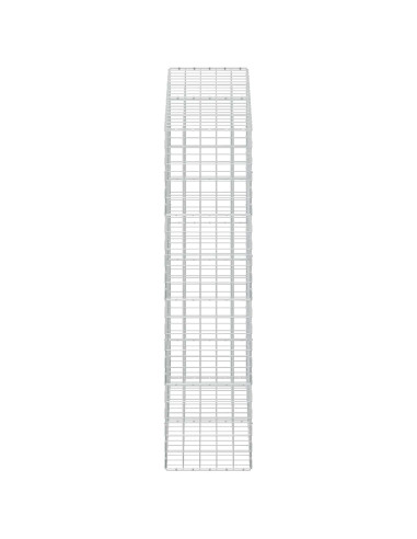 Gabione con filo da 5 mm e rete 10x10 cm 200x50x200 cm