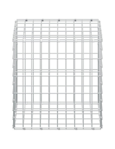 Gabione con Filo da 3,5 mm e Rete da 5x10 cm 50x50x50 cm
