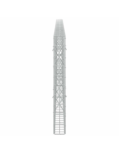 Gabione con Filo da 3,5 mm e Rete da 5x10 cm 500x10x100 cm