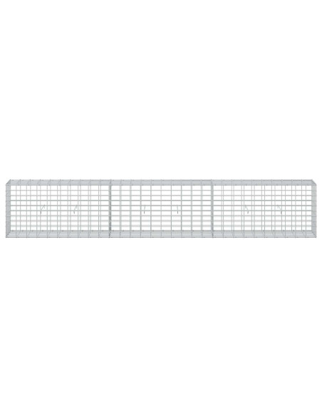 Gabione con Filo da 3,5 mm e Rete da 5x10 cm 300x30x50 cm