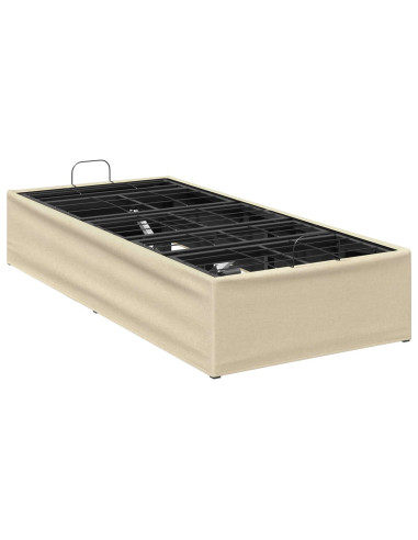 Telaio Letto Elettrico Regolabile Crema 200 x 70 x 33,5 cm
