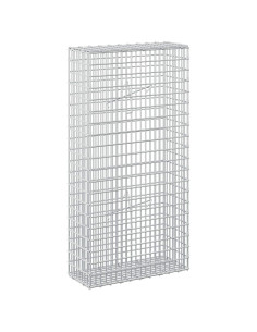 Gabione con filo da 3,5 mm e rete da 5x2,5 cm 50x20x100 cm 2