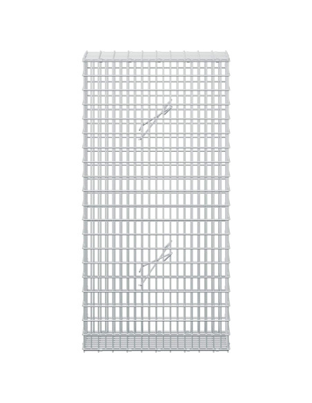 Gabione con filo da 3,5 mm e rete da 5x2,5 cm 50x20x100 cm