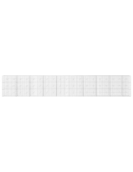 Gabione con Filo da 3,5 mm e Rete da 10x10 cm 950x20x150 cm