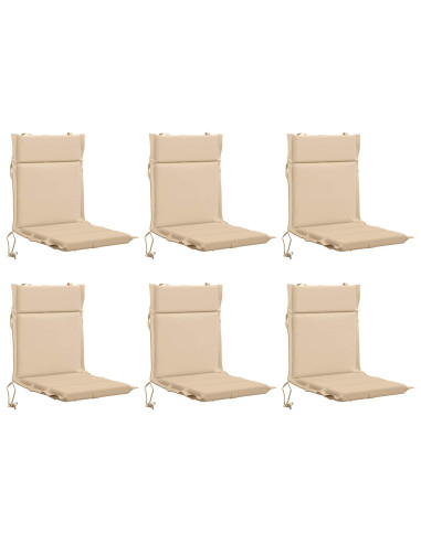 Cuscini per Sedia Alta in 6 Pezzi GEMERT 6 pcs 100% Poliestere