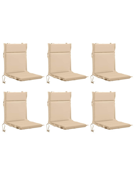Cuscini per Sedia Alta in 6 Pezzi GEMERT 6 pcs 100% Poliestere