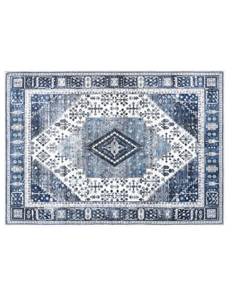 Tappeto ORIZ Blu Scuro 140 x 200 cm 100% Poliestere