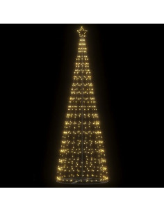 Albero di Natale a LED 550 LED Bianco Caldo 300 cm