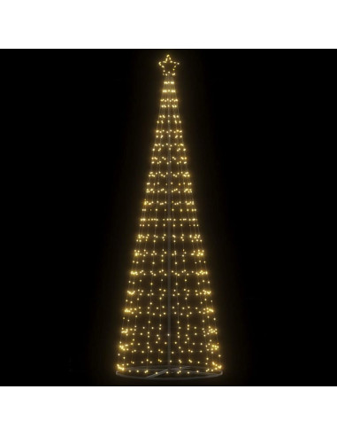 Albero di Natale a LED 550 LED Bianco Caldo 300 cm
