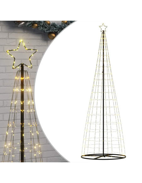 Albero di Natale a LED 550 LED Bianco Caldo 300 cm