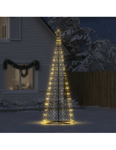 Albero di Natale a LED 550 LED Bianco Caldo 300 cm