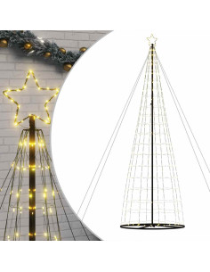 Albero di Natale a LED 1534 LED Bianco Caldo 500 cm 2