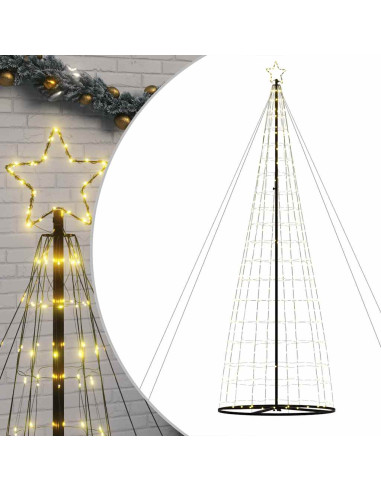 Albero di Natale a LED 1534 LED Bianco Caldo 500 cm