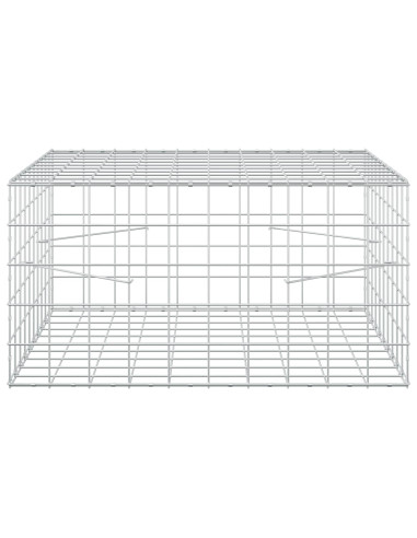 Gabione con Filo da 3,5 mm e Rete da 10x10 cm 100x100x50 cm