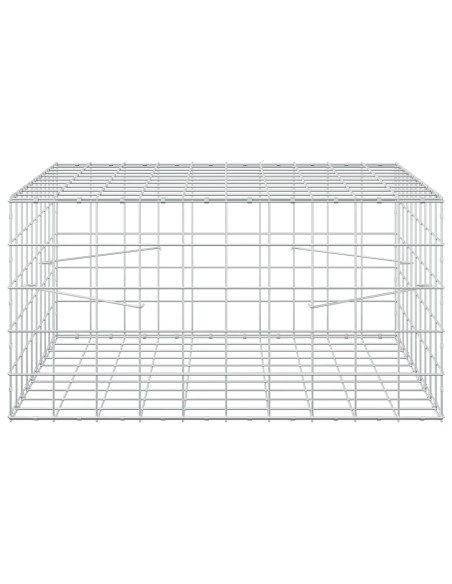 Gabione con Filo da 3,5 mm e Rete da 10x10 cm 100x100x50 cm