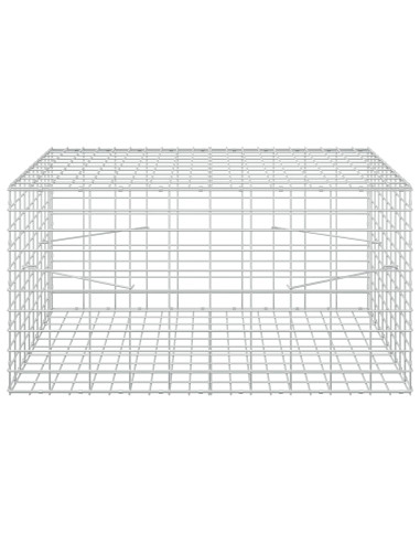 Gabione con Filo da 5 mm e Rete da 5x10 cm 100x100x50 cm