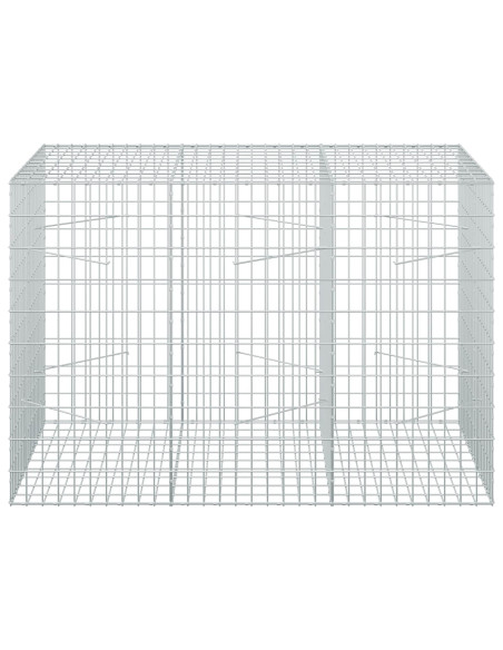 Gabione con Filo da 5 mm e Rete da 5x10 cm 150x100x100 cm