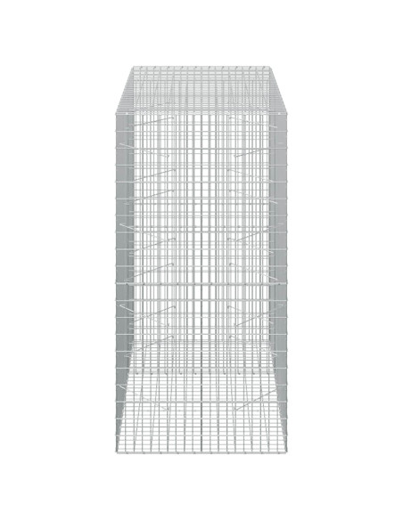 Gabione con Filo da 5 mm e Rete da 5x10 cm 150x100x200 cm