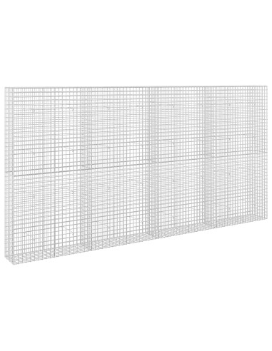 Gabione con filo da 5 mm e rete da 5x5 cm 400x30x200 cm