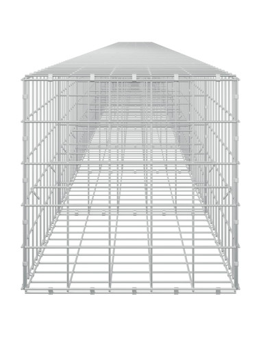 Gabione con filo da 5 mm e rete 10x10 cm 1200x50x50 cm