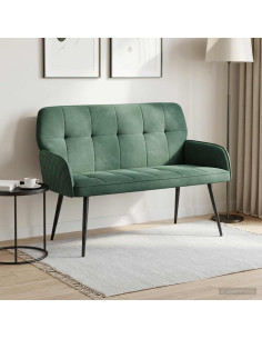 Divano a 2 posti con gambe in metallo 2 posto Verde Mare
