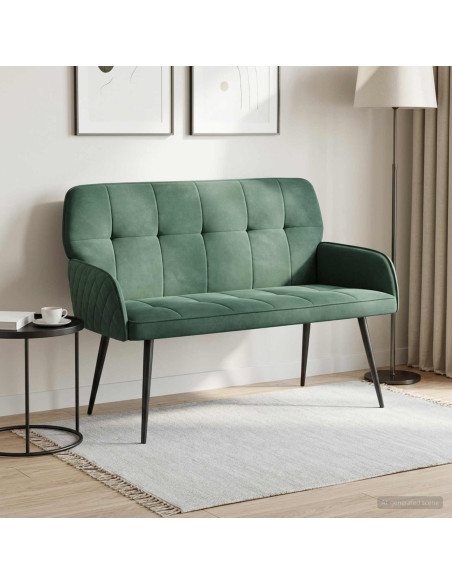 Divano a 2 posti con gambe in metallo 2 posto Verde Mare