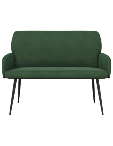 Divano 2 posti con gambe in metallo 2 posto Verde Scuro