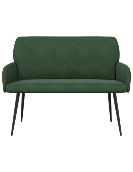 Divano 2 posti con gambe in metallo 2 posto Verde Scuro