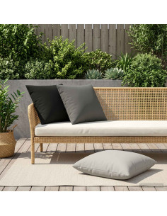 Cuscino con cuscino HEERLEN 2 pz Antracite Poliestere