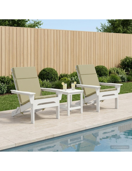 Cuscino per sedia a schienale alto GEMERT 2 pz 100% Poliestere