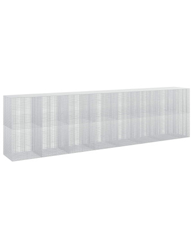 Gabione con filo da 3,5 mm e rete da 5x2,5 cm 750x100x200 cm