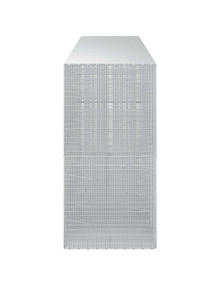 Gabione con filo da 3,5 mm e rete da 5x2,5 cm 750x100x200 cm