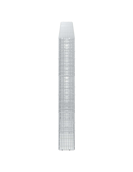 Gabione con filo da 3,5 mm e rete da 5x2,5 cm 350x20x150 cm