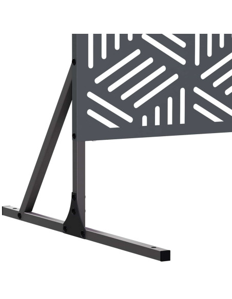Schermo per Privacy 100 x 50 x 180 cm Acciaio Antracite