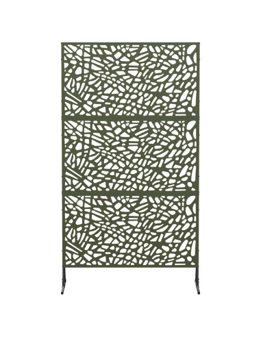 Schermo per Privacy 100 x 50 x 180 cm Acciaio Verde Oliva