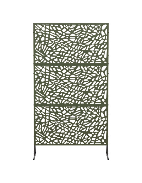 Schermo per Privacy 100 x 50 x 180 cm Acciaio Verde Oliva