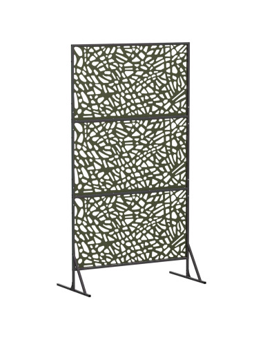 Schermo per Privacy 100 x 50 x 180 cm Acciaio Verde Oliva