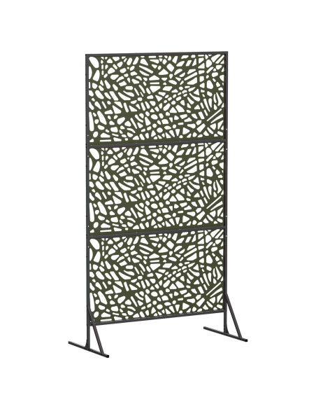 Schermo per Privacy 100 x 50 x 180 cm Acciaio Verde Oliva