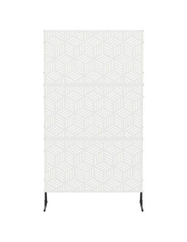 Schermo per Privacy 100 x 50 x 180 cm Acciaio Bianco
