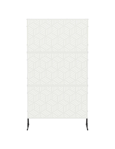 Schermo per Privacy 100 x 50 x 180 cm Acciaio Bianco