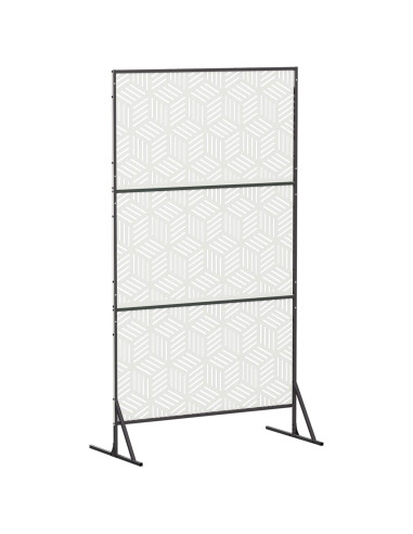 Schermo per Privacy 100 x 50 x 180 cm Acciaio Bianco