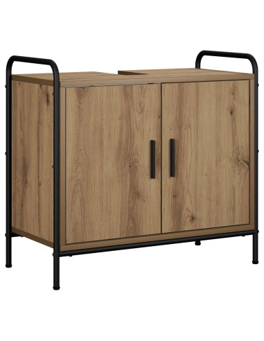 Set di Armadi da Bagno 3 pz Rovere Artigianale